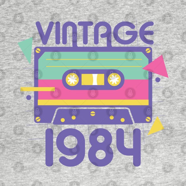 Vintage 1984 Cassette by DetourShirts